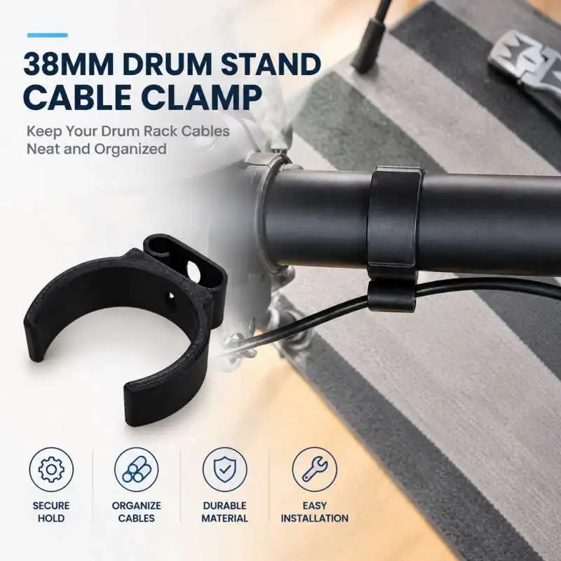 Electronic Drum Rack Stand - Clipe de Cabo para Bateria Eletrônica,