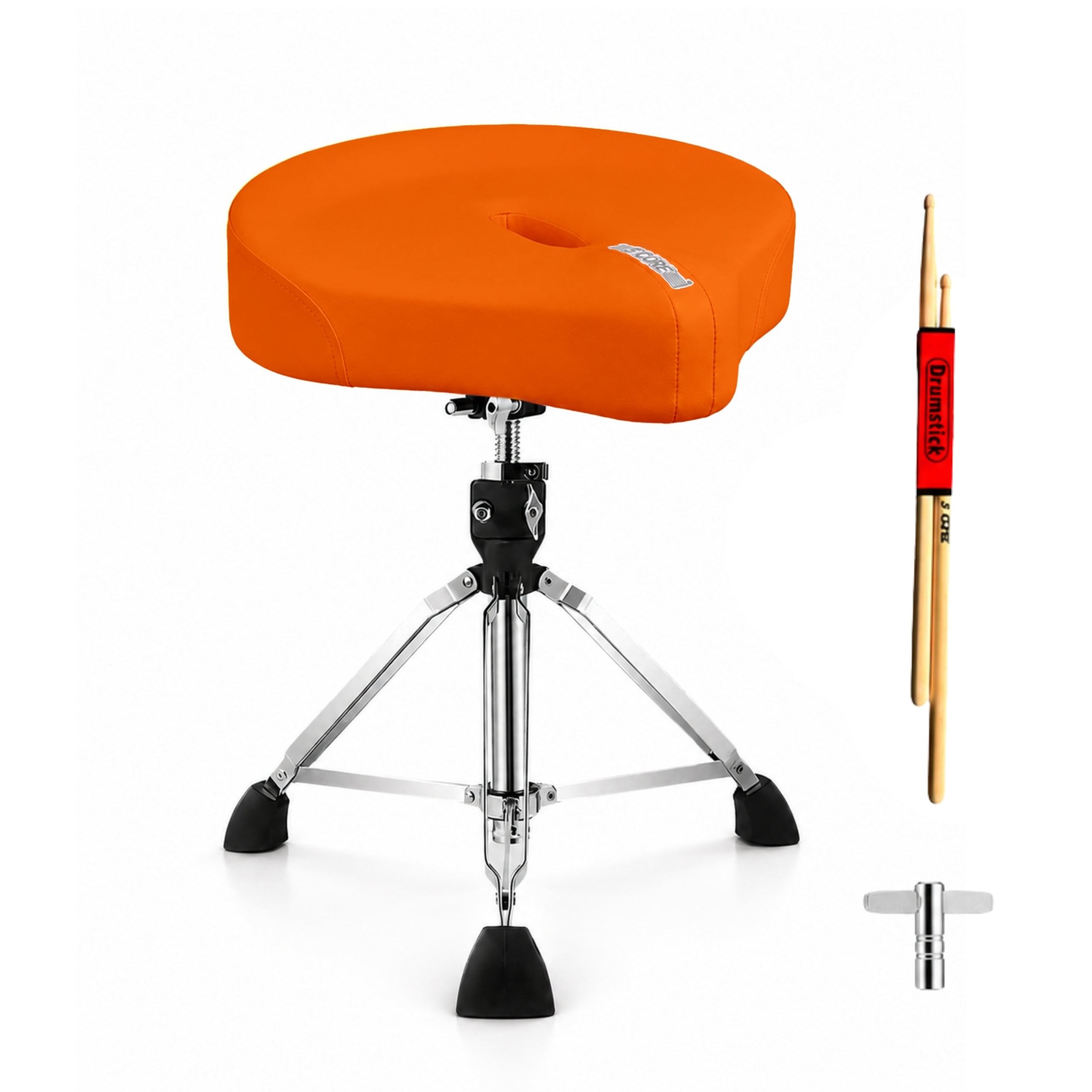 Drum Throne Adjustable - Banco de baterista ergonómico com 5