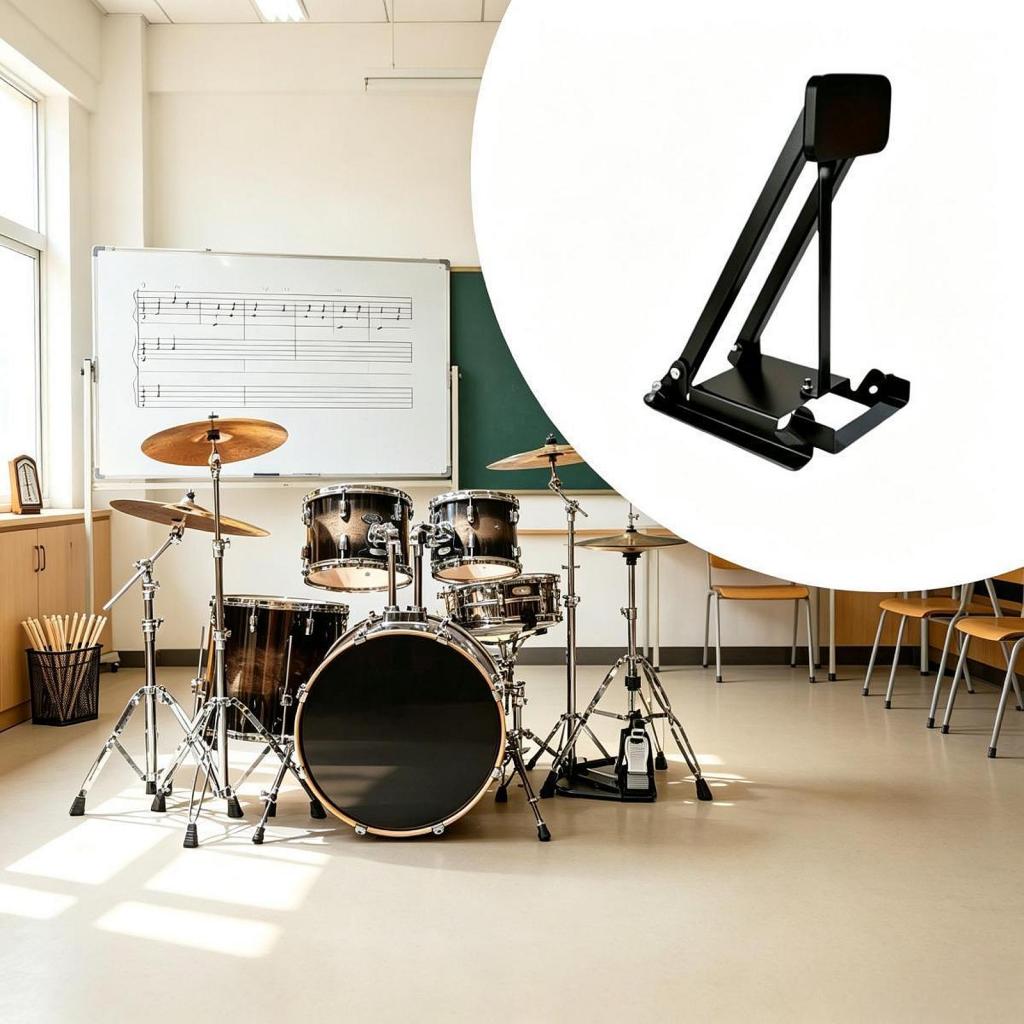 Drum Practice Pad - Pedal de Prática Compacto para Bumbo