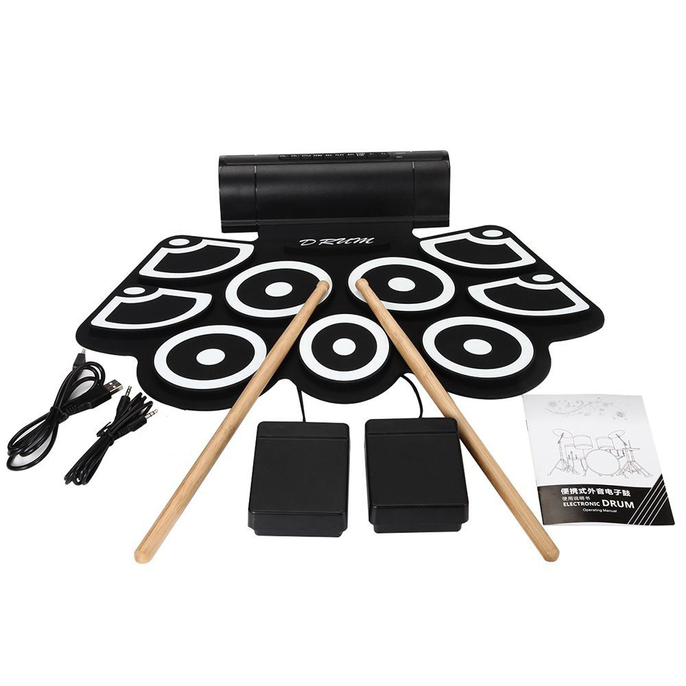 Electronic Drum Set Roll Up - Instrumento de Percussão MD760, Conjunto de