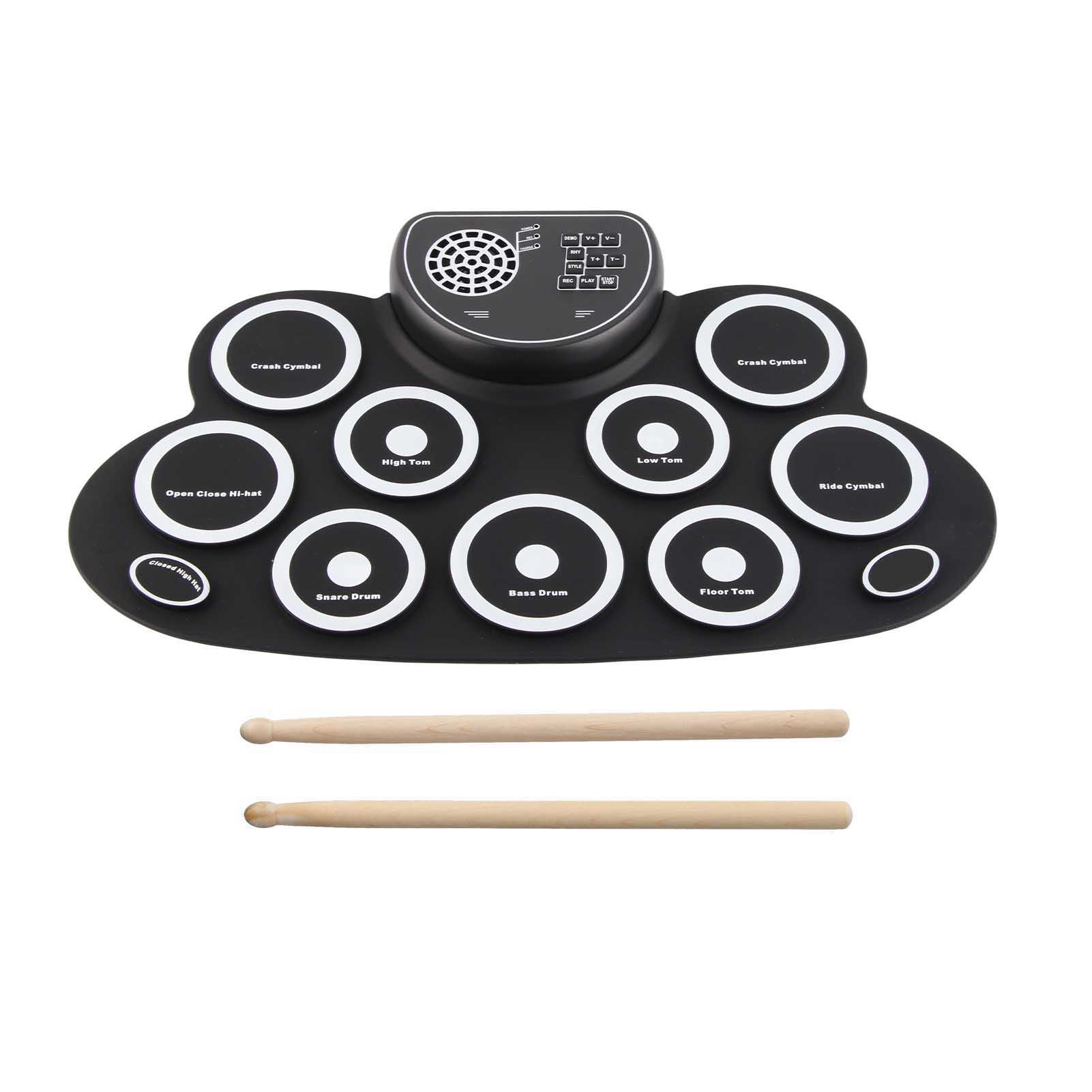 Conjunto de bateria eletrônica - Electronic Drum Set Roll Up avaliação e preço