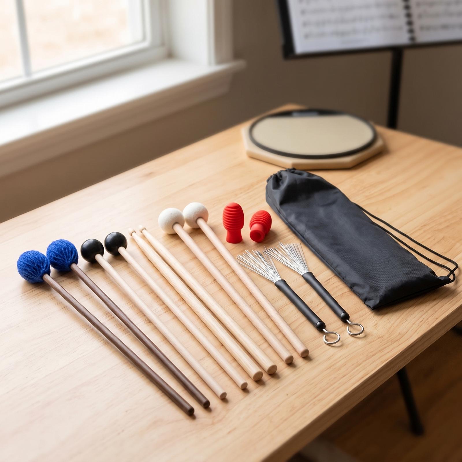Kit completo de baquetas e ins - Drumsticks 5A Maple avaliação e preço