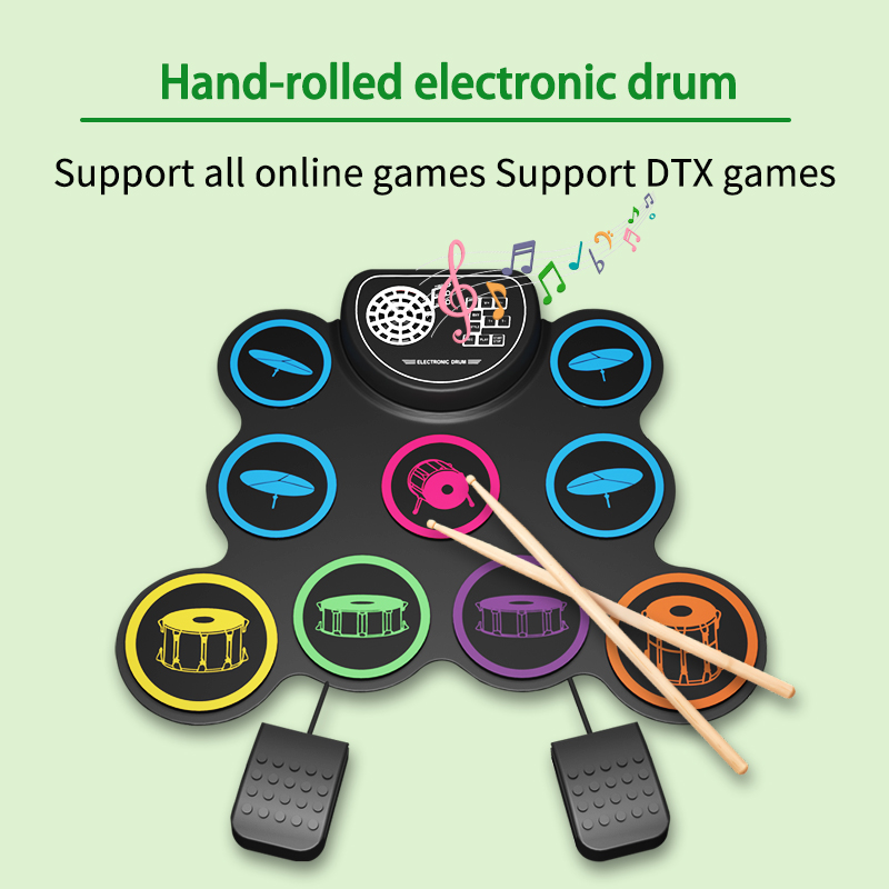 Conjunto de bateria eletrônica - Electronic Drum Kit For Kids avaliação e preço