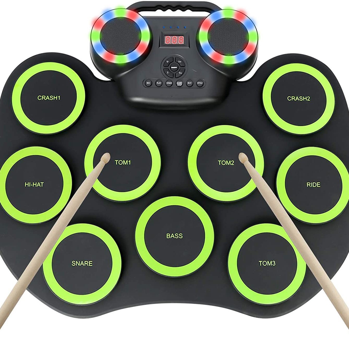 Conjunto de bateria eletrônica - Electronic Drum Set Roll Up avaliação e preço