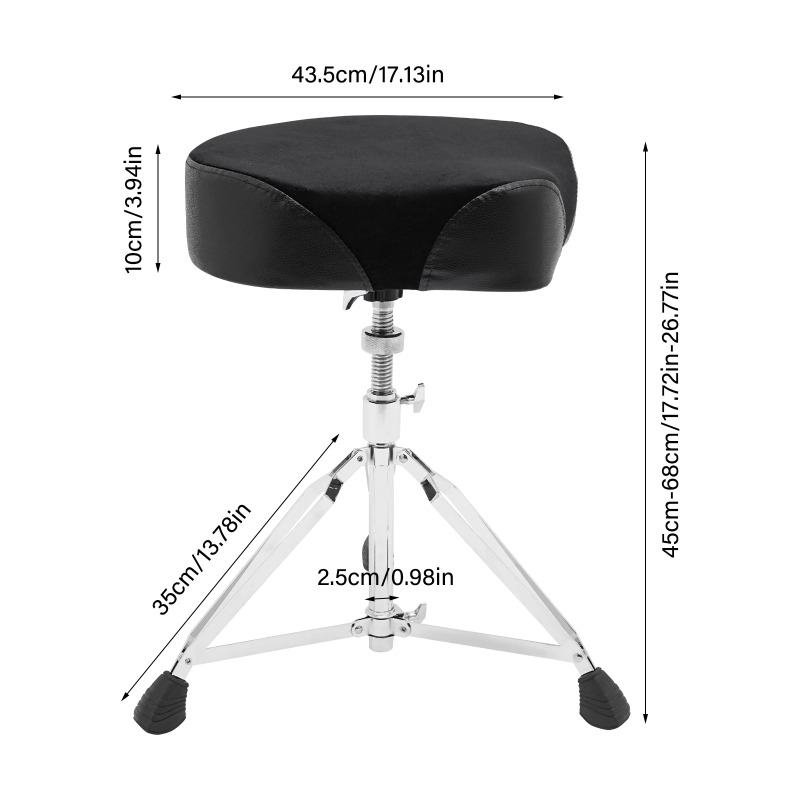 Cadeira de Bateria Ajustável c - Drum Throne Adjustable avaliação e preço