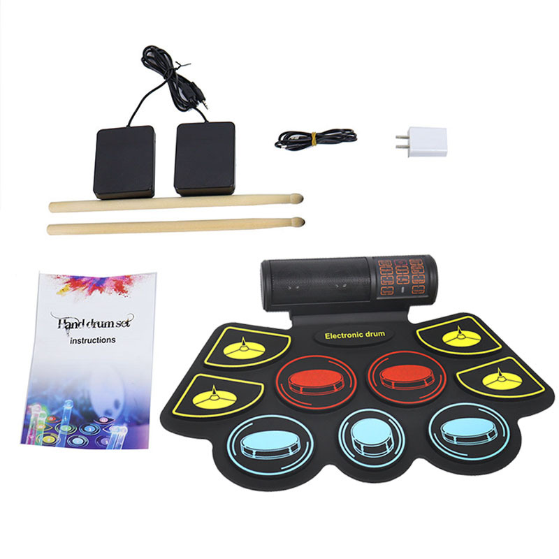 Conjunto de bateria eletrônica - Electronic Drum Set Roll Up avaliação e preço