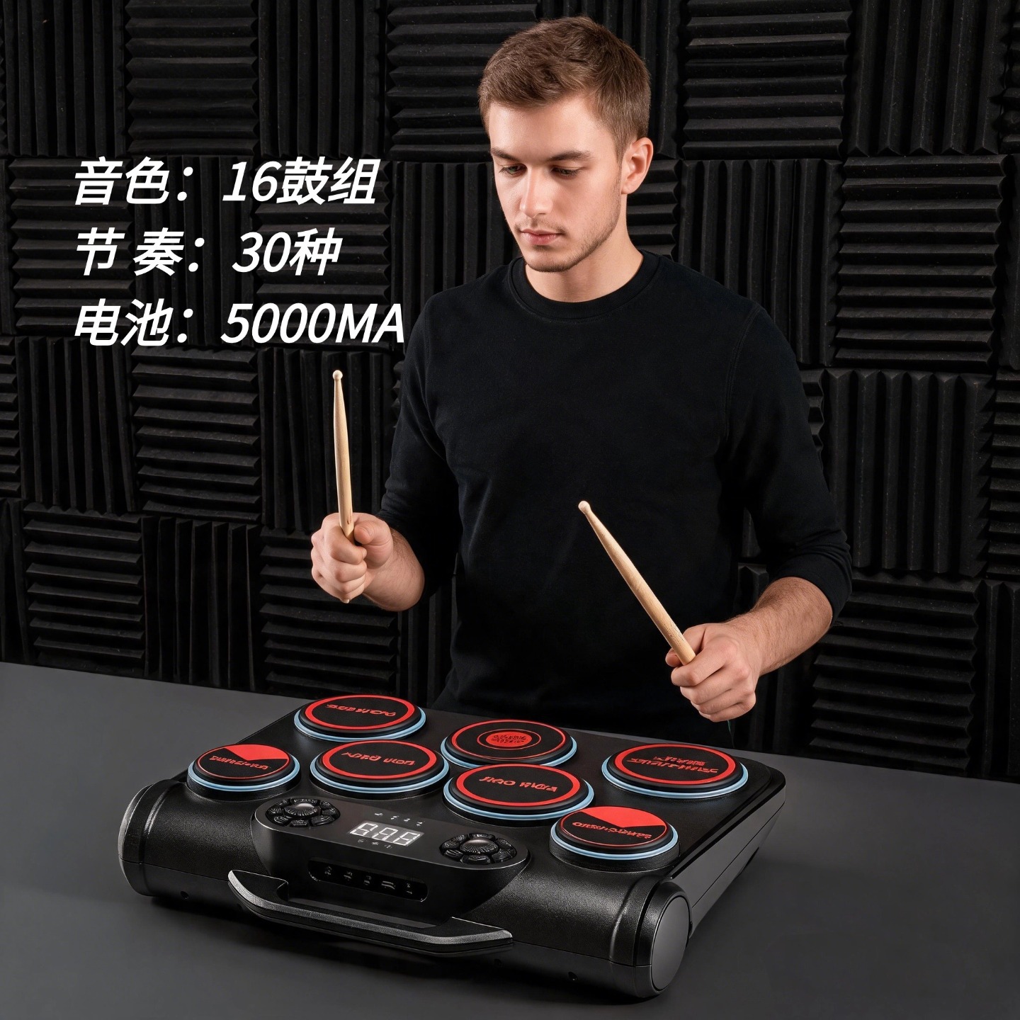 Conjunto de Bateria Eletrônica - Electronic Drum Kit For Kids avaliação e preço