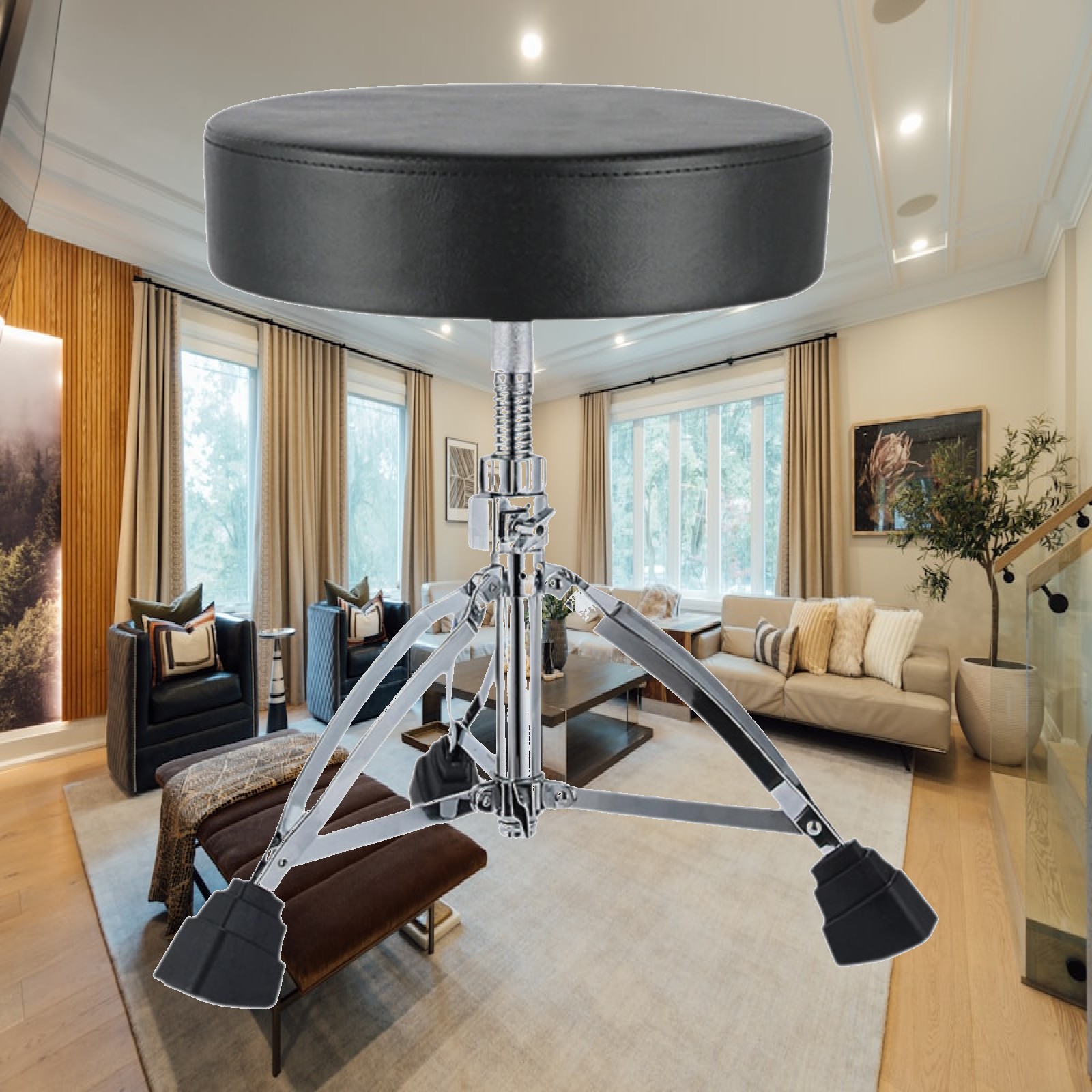 Banco de Bateria com Espuma de - Drum Throne Adjustable avaliação e preço