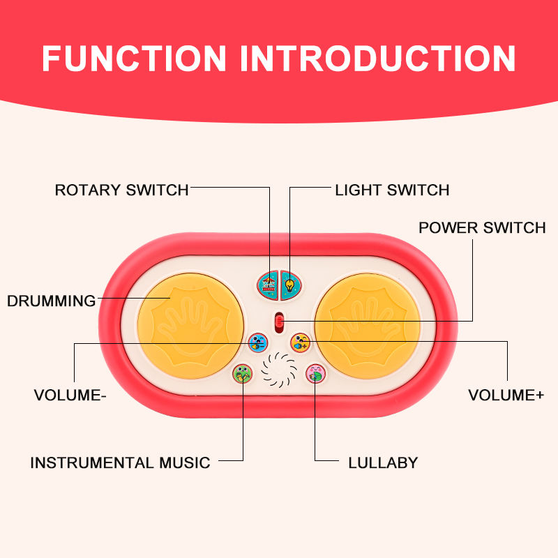 Brinquedo musical multifuncion - Electronic Drum Kit For Kids avaliação e preço
