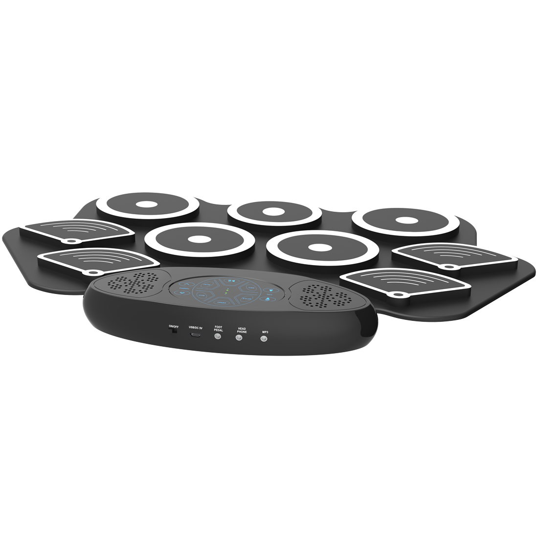 Bateria eletrónica portátil, c - Electronic Drum Set Roll Up avaliação e preço