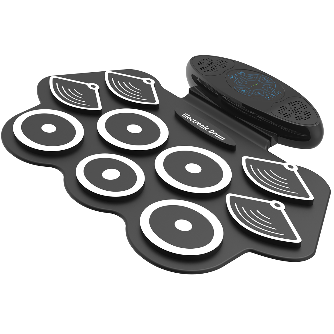 Bateria eletrónica portátil, c - Electronic Drum Set Roll Up avaliação e preço