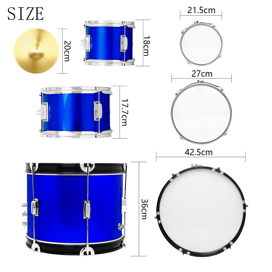 Conjunto de bateria completo p - Drum Throne Adjustable avaliação e preço