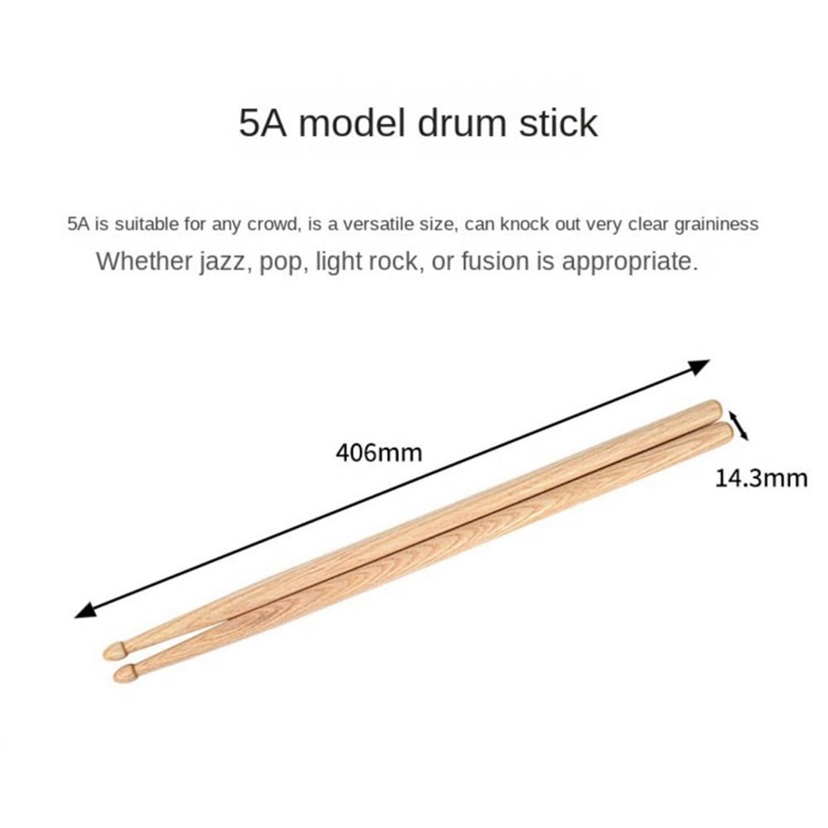Baquetas de madeira clássicas, - Drumsticks 5A Maple avaliação e preço
