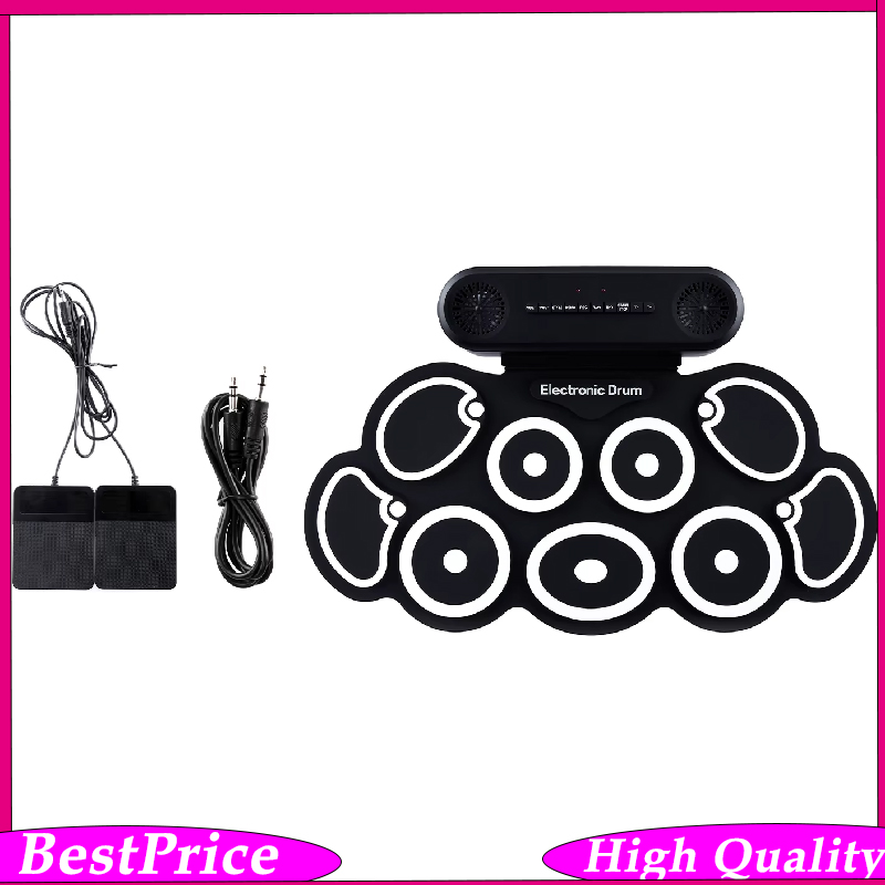 Conjunto de Bateria Eletrônica - Electronic Drum Set Roll Up avaliação e preço