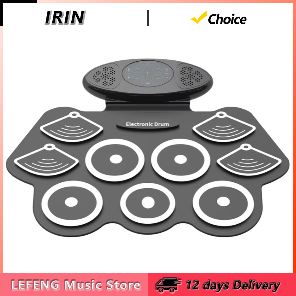 Bateria Eletrônica IRIN com 9  - Electronic Drum Set Roll Up avaliação e preço
