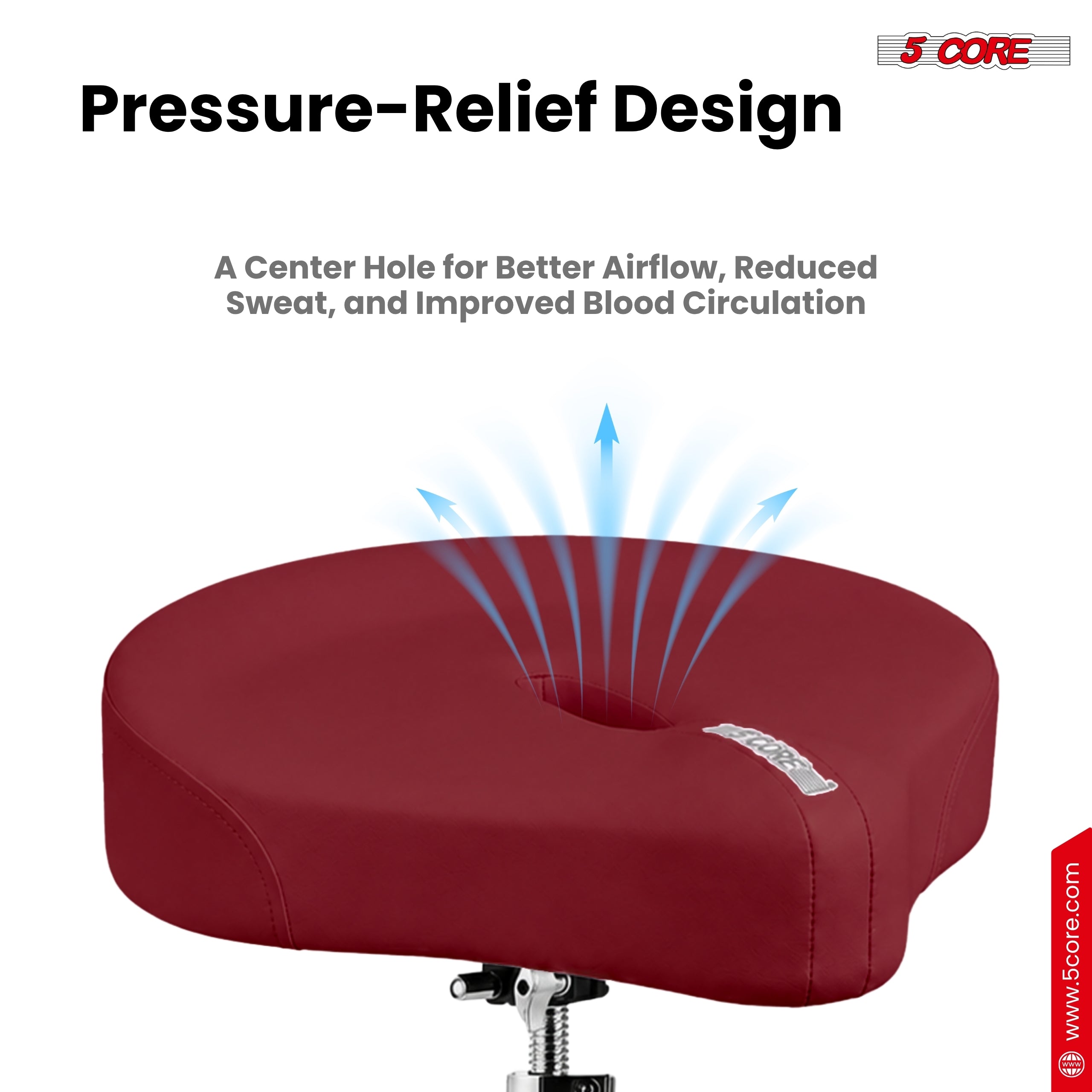 Banco de baterista ergonómico  - Drum Throne Adjustable avaliação e preço