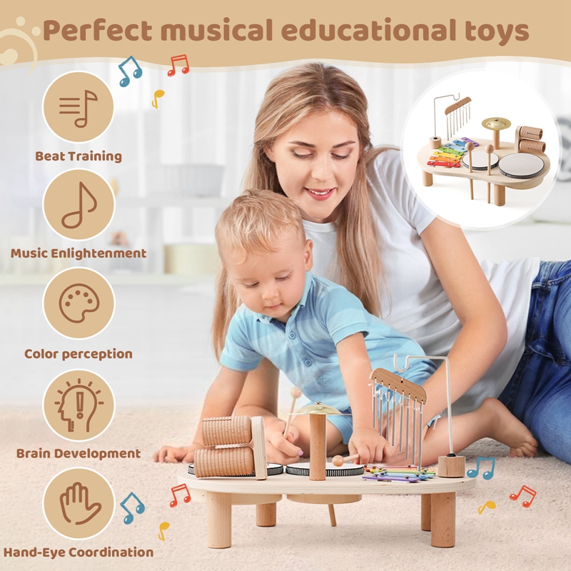 Brinquedos educativos para beb - Electronic Drum Kit For Kids avaliação e preço