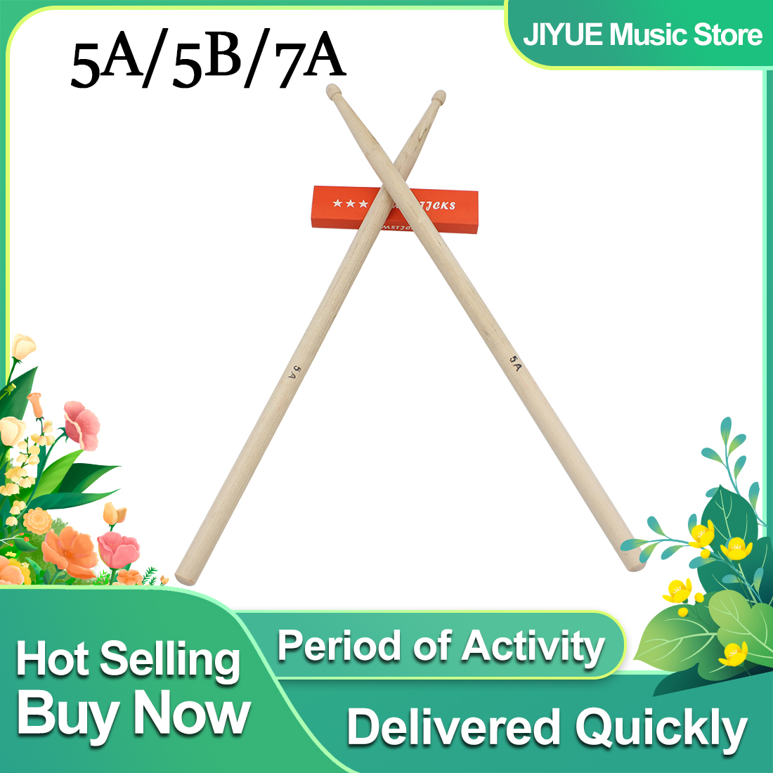 1 par 5a/7a/5b baquetas de mad - Drumsticks 5A Maple avaliação e preço