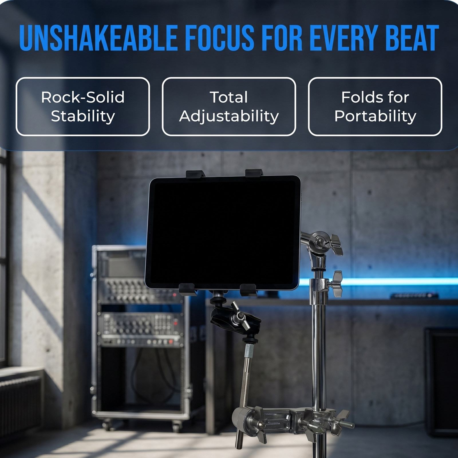 Suporte para Tablet de Bateria - Electronic Drum Rack Stand avaliação e preço