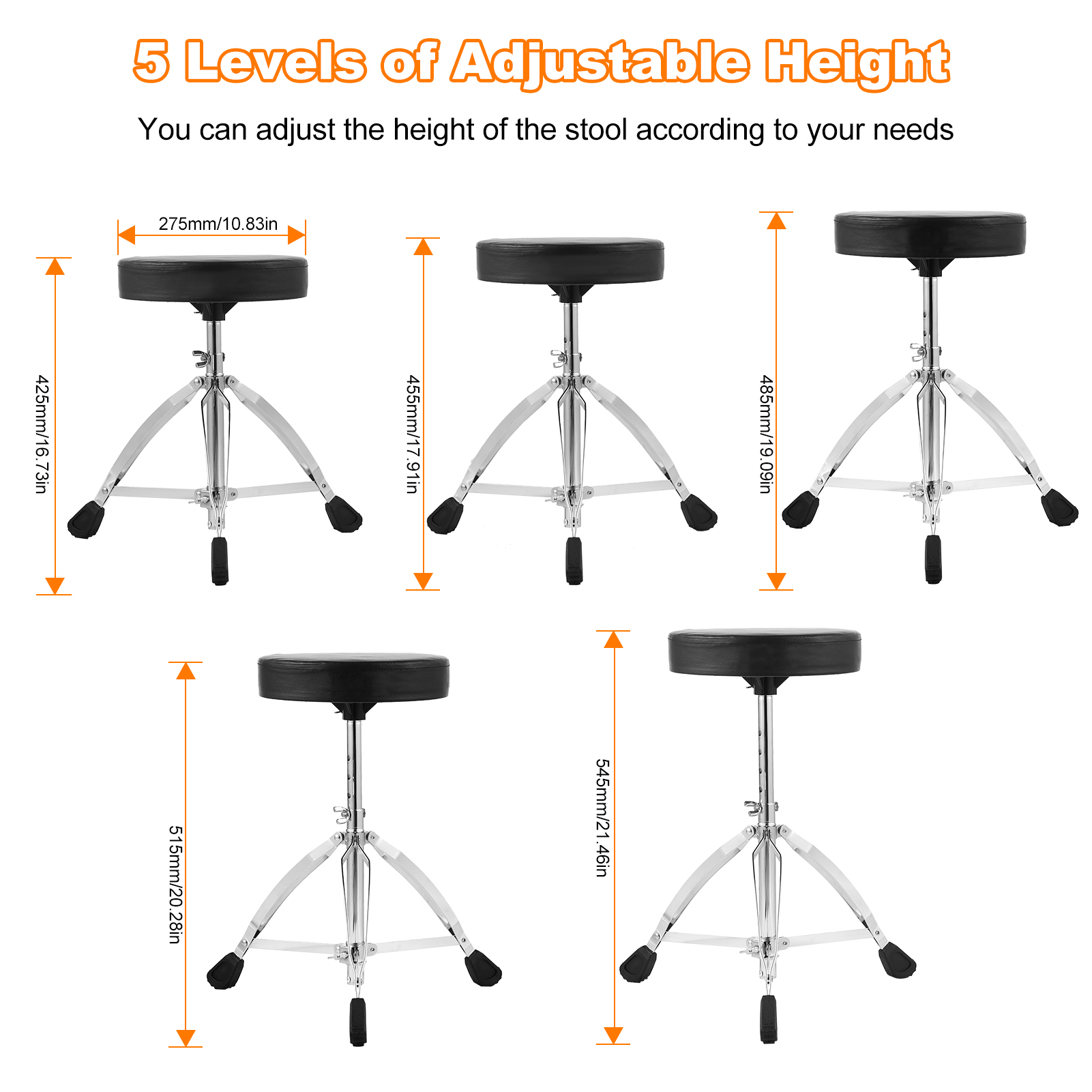 Cadeira de Bateria Universal A - Drum Throne Adjustable avaliação e preço