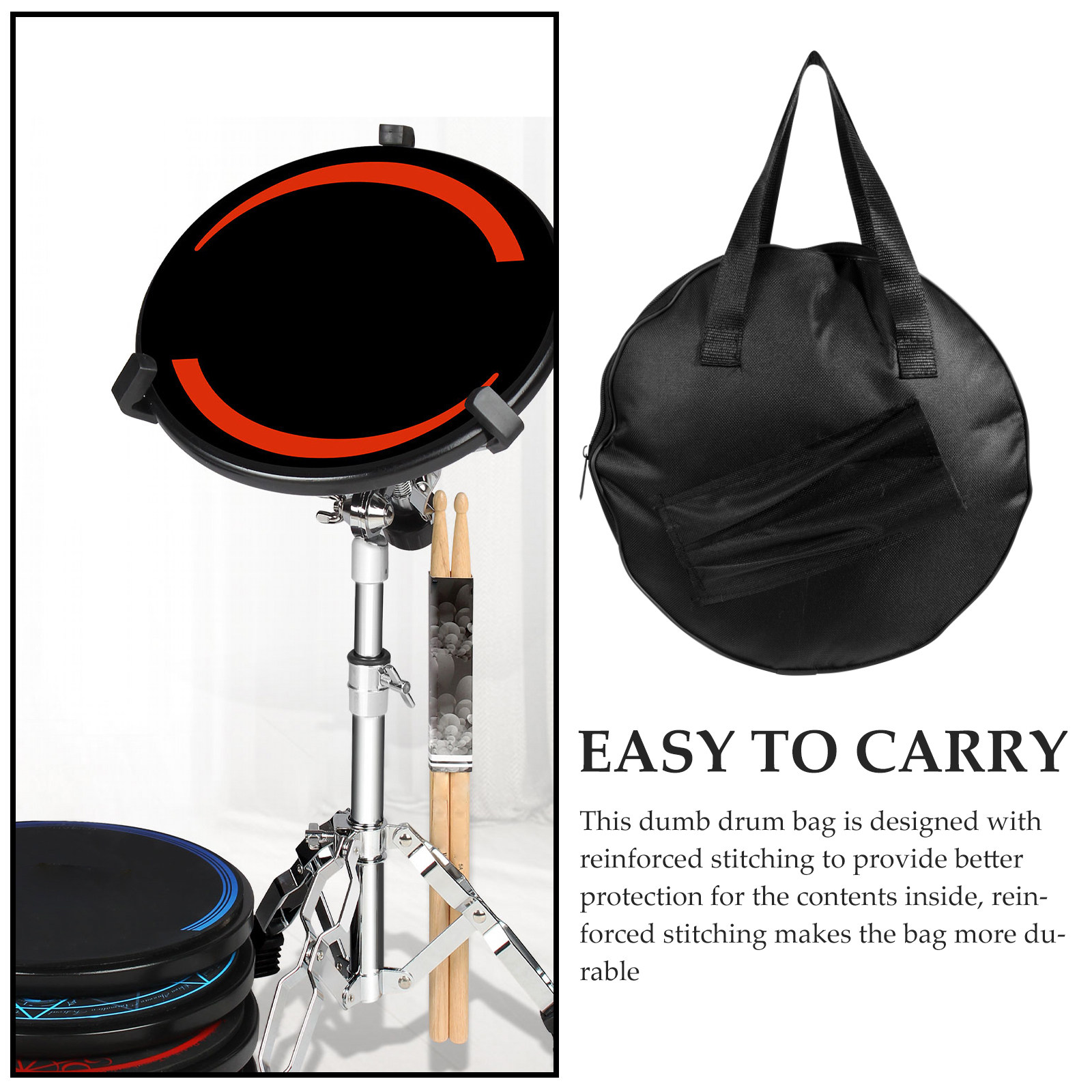 Bolsa de transporte para bater - Drum Practice Pad avaliação e preço