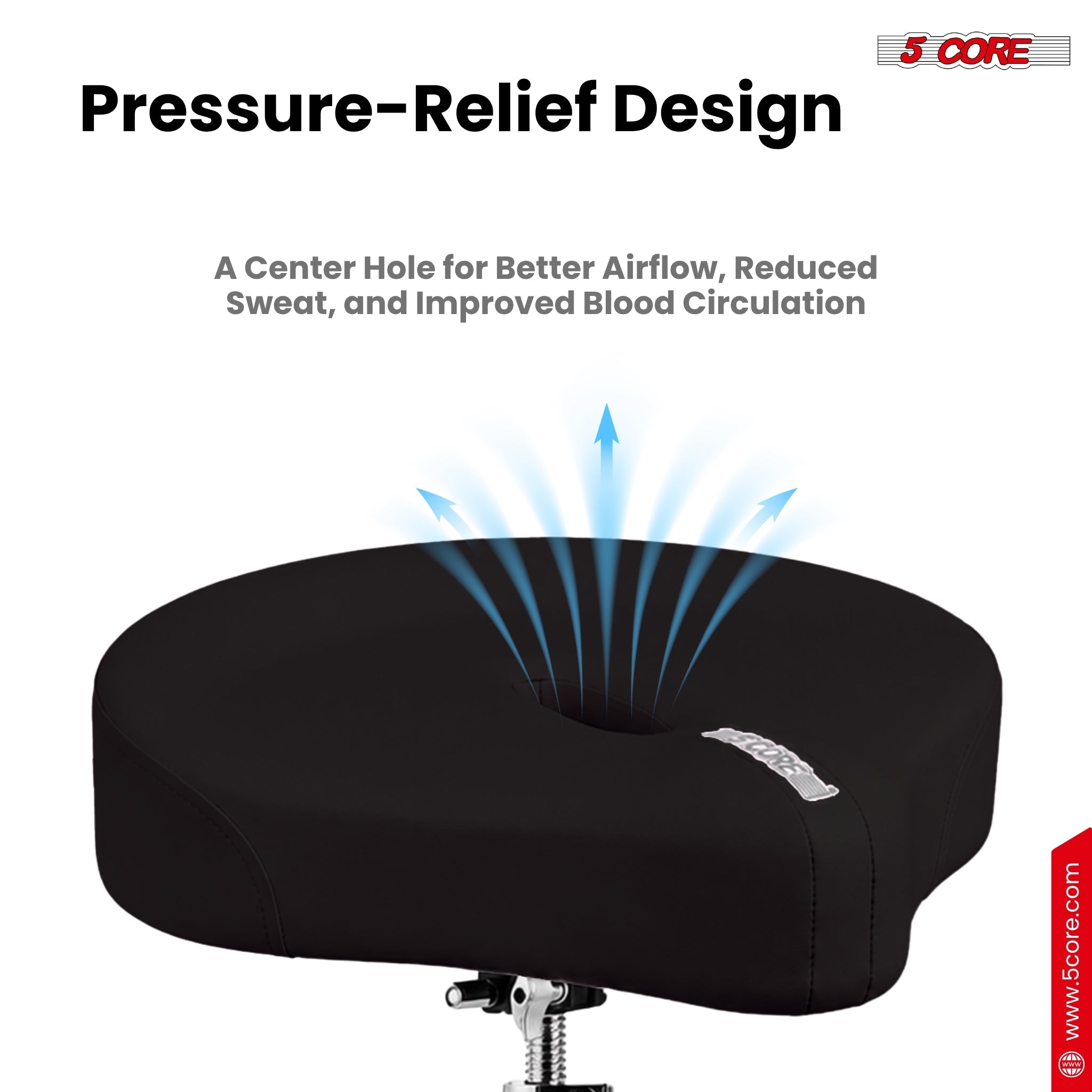 Banco de baterista ergonómico  - Drum Throne Adjustable avaliação e preço