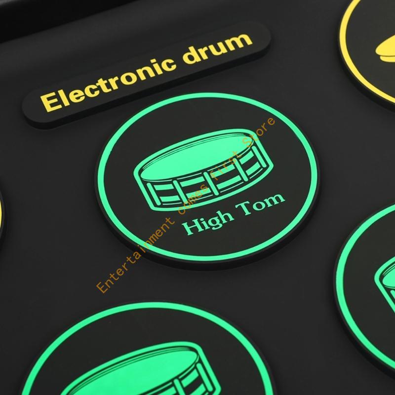 Conjunto prática bateria com 1 - Electronic Drum Set Roll Up avaliação e preço